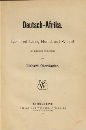 Deutsch-Afrika : Land und Leute, Handel und Wandel in unseren Kolonien