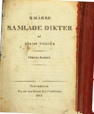Gmaerre samlade dikter. 1. (1828)