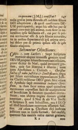 147-156, Articulus I. Solvuntur Objectiones