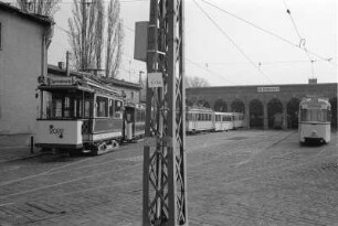 Berlin-Pankow : In Berlin-Pankow,Strassenbahndepot an der Blankenfelder Strasse