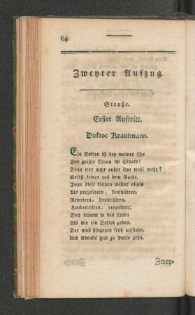Zweyter Aufzug.