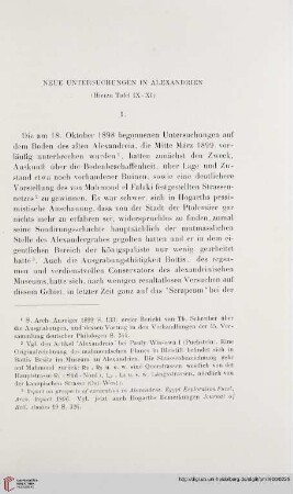 25: Neue Untersuchungen in Alexandrien
