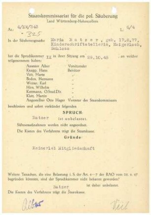Batzer, Maria
