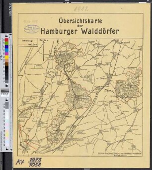 Übersichtskarte der Hamburger Walddörfer