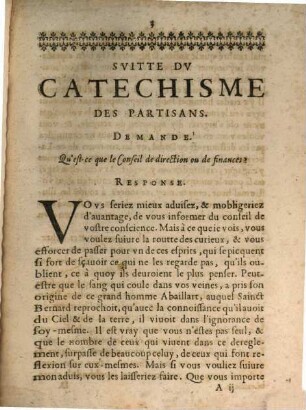 Suitte du Catéchisme des partisans