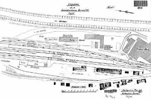 Oberndorf (Neckar): Empfangsgebäude Verwaltungsgebäude Lageplan (Bahnhofsplan)