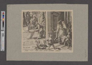 [Daniel streut Asche im Tempel des Bel]