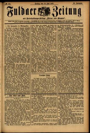 Ausgabe vom Freitag, den 19. Juli 1895.