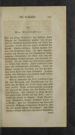 17. Die Geistlichkeit.