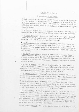 I-III, Programa