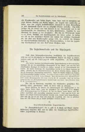 ¬Die¬ Sozialdemokratie und die Schuljugend