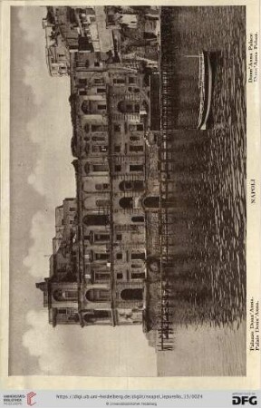 Napoli – Palazzo Donn’Anna. – Palais Donn’Anna. – Donn’Anna Palace – Donn’Anna Palast.