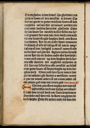[E]Nde des pinxsters daghes ...