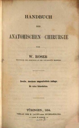 Handbuch der anatomischen Chirurgie : mit vielen Holzschnitten, [1]