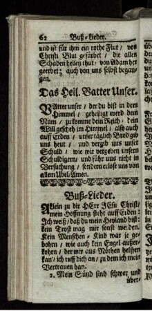 Buß-Lieder