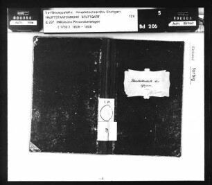 Dienstaltersliste der aktiven württembergischen Offiziere, geordnet nach a) Waffengattungen und b) durch alle Waffengattungen Bemerkung: Angelegt 1870, fortgeführt bis 1872
