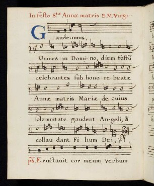 86v - 87r Gaudeamus omnes in Domino