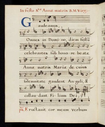 86v - 87r Gaudeamus omnes in Domino