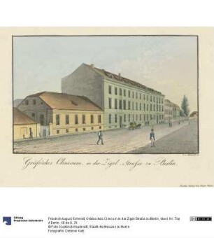 Gräfesches Clinicum in der Zigel-Straße zu Berlin
