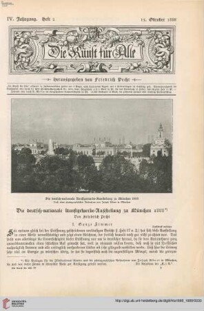 4: Die deutsch-nationale Kunstgewerbe-Ausstellung zu München 1888