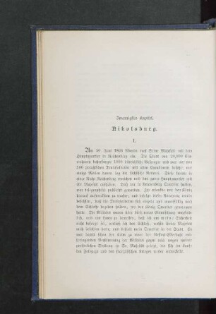 Zwanzigstes Kapitel. Nikolsburg