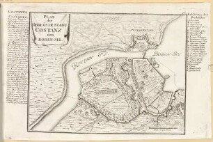 Plan der Ober-Östr[eichischen] Stadt Costanz am Boden-See