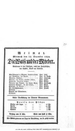 Die Waise und der Mörder