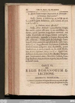 Caput VI. De Regis Romanorum Electione.