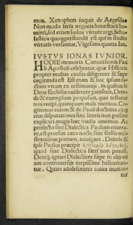 Iustus Ionas Iunior.