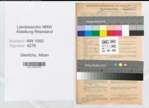 Entnazifizierung Alban Gierlichs, geb. 01.09.1899 (Rechtsanwalt)