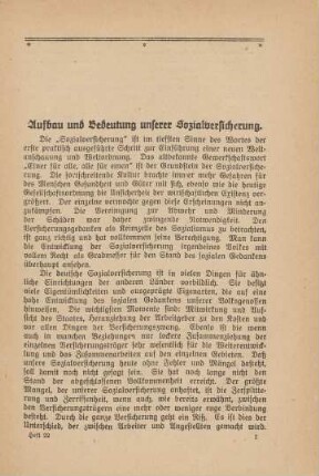 Aufbau und Bedeutung unserer Sozialversicherung.