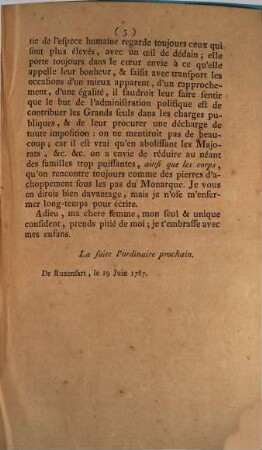 Lettre II. Du Conseiller R-s à sa Femme