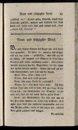 Neun und sechzigster Brief. - Ein und siebzigster Brief.