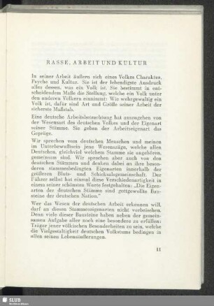 Rasse, Arbeit Und Kultur