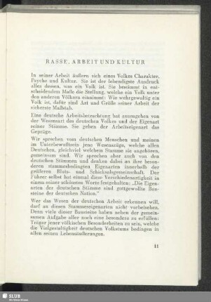 Rasse, Arbeit Und Kultur