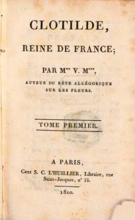 Clotilde, Reine De France, 1