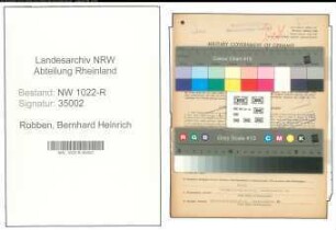 Entnazifizierung Bernhard Heinrich Robben , geb. 28.05.1892 (Bahninspektor)