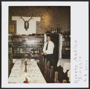 Im „Ristorante Grotto Antico“ in Bioggio