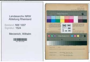 Entnazifizierung Wilhelm Merzenich , geb. 14.01.1904 (Steuerinspektor)
