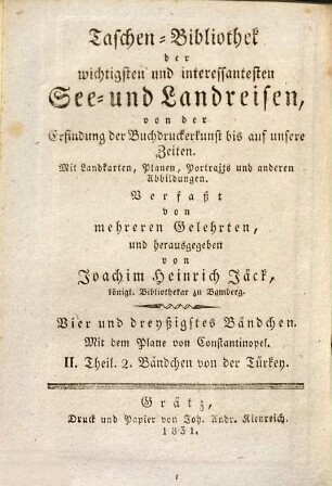 Taschen-Bibliothek der wichtigsten und interessantesten Reisen in die Türkei, 2,2