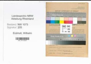 Entnazifizierung Wilhelm Eickholt , geb. 18.05.1891 (Kaufmann)