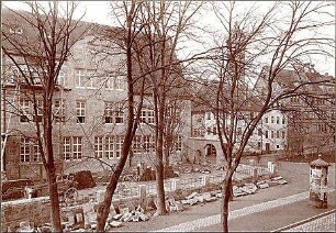 Fischer, Theodor; Jena; Universität - Bauarbeiten Straßenansicht