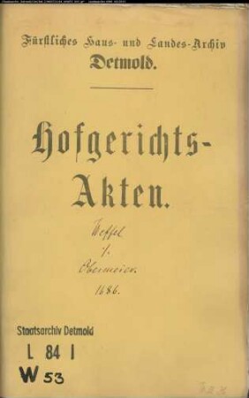 Weffel, Deppe gegen Obermeier zu Brüntorf - Schuldforderung