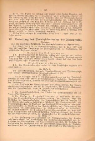 12. Verwaltung des Provinzialverbandes der Rheinprovinz