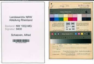 Entnazifizierung Alfred Schaeven , geb. 04.04.1905 (Kellner)