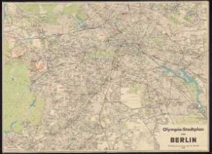 Olympia Stadtplan von Berlin