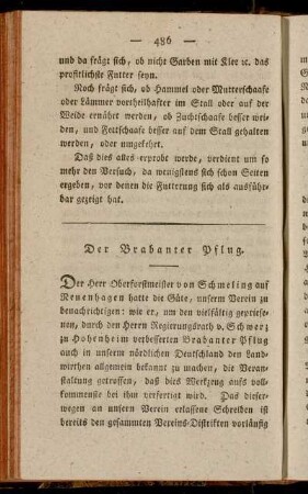 Der Brabanter Pflug