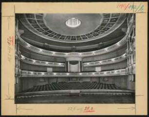 Opernhaus, Königsberg: Ansicht Zuschauerraum und Ränge