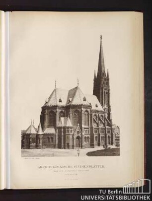 Serie II. No. 73. Dreifaltigkeitskirche. Südwest-Ansicht. Hannover.