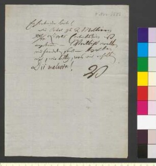 Brief von Voigt, Christian Gottlob an Goethe, Johann Wolfgang von